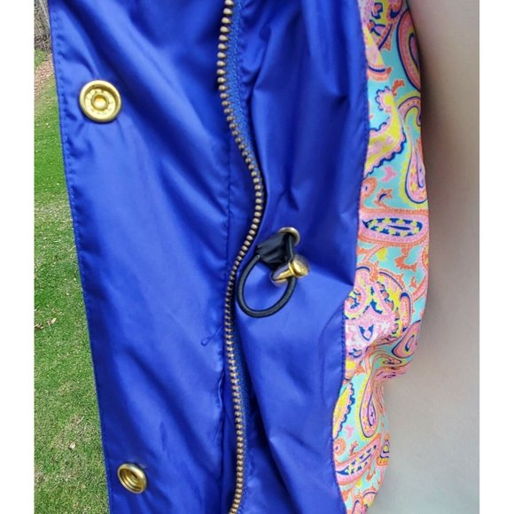 Peter Millar Elements Womens Small S Light Spring Jacket Rain Coat Blue Purple - Picture 6 of 8